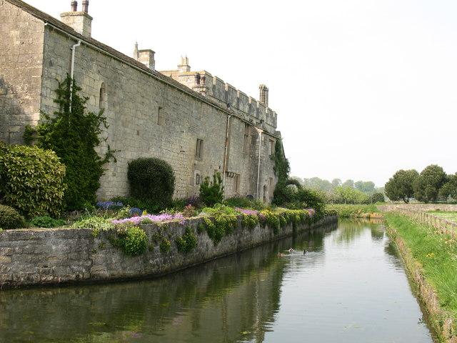 Markenfield Hall east side from moat